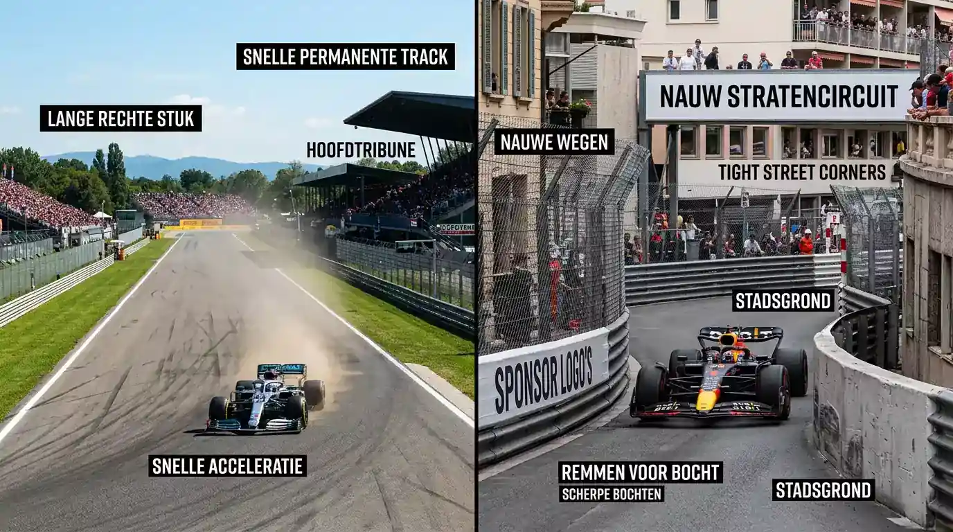 Analyse van verschillende F1-circuittypes en hun invloed op wedstrategieën